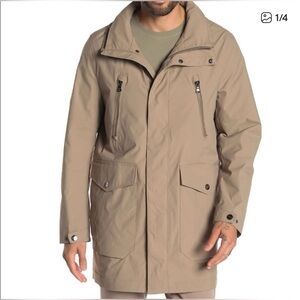 Michael Kors Men’s Waxed Zip Front Jacket